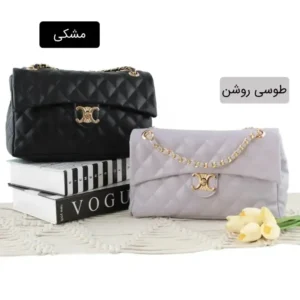 کیف پاسپورتی چرم مصنوعی زنانه روزمره بند بلند قهوه ای