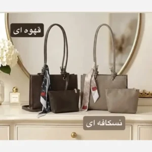 کیف زنانه چرم مصنوعی اسپرت و روزمره با بند بلند
