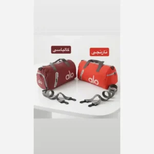 ساک ورزشی و مسافرتی پارچه ای سه بند با جیب بیرونی و زیپ