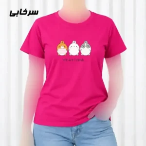 تیشرت زنانه نخ پنبه مدل Friends فری سایز مناسب تا سایز 44