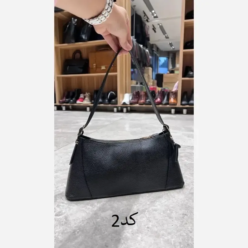 کیف دوشی و دستی چرم طبیعی گاوی مدل شاندیز سایز 24×15 رنگی