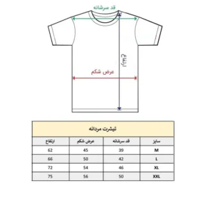 تی شرت آستین کوتاه مردانه پاد آفرین مدل کلمه انگلیسی