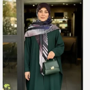روسری نخی طرح ژینوس رنگ کاربردی زنانه