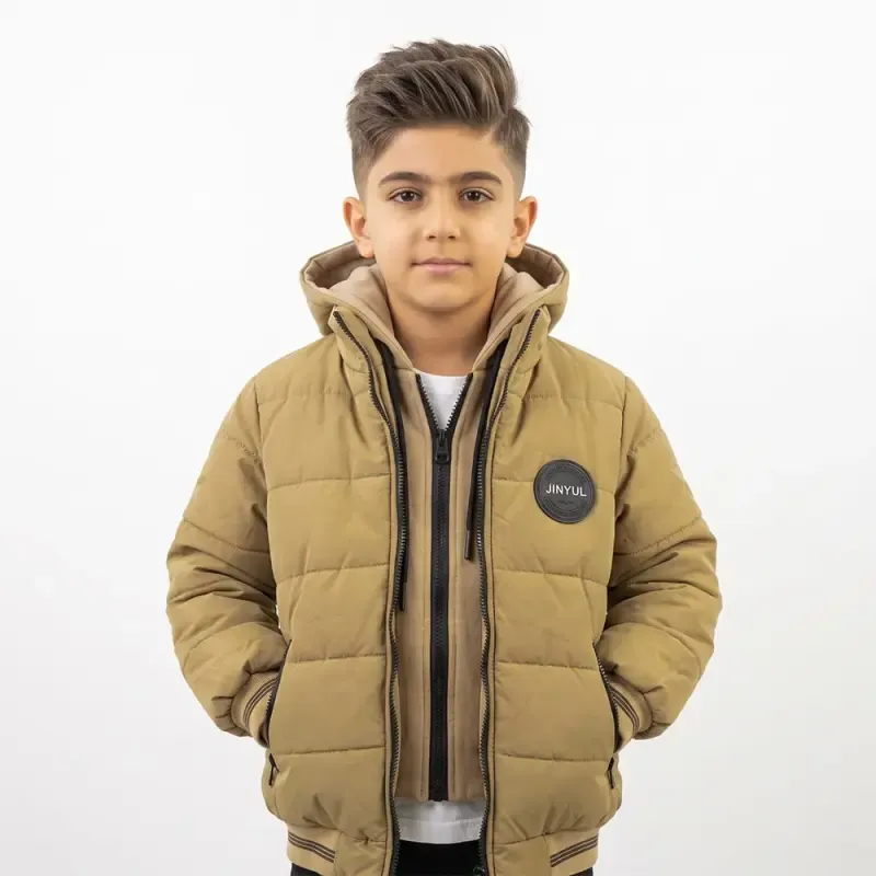 کاپشن پسرانه برزنتی نسکافه ای پاییزه و زمستانه
