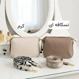 کیف پاسپورتی زنانه چرم مصنوعی روزمره و مجلسی بند بلند