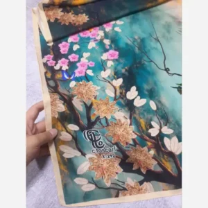 روسری نخ کاستوم سیتو طرح گیتی قواره بزرگ 140×140