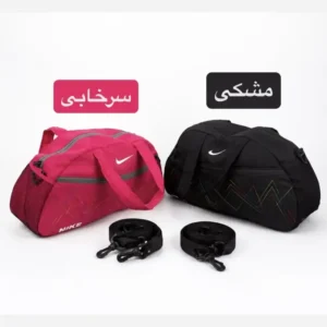 ساک ورزشی پارچه ای بند دار سه جیب ابعاد 45 در 25 در 15 سانتیمتر