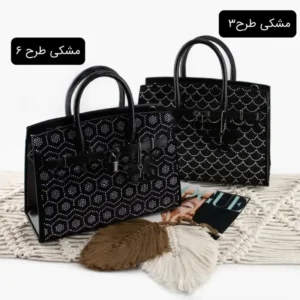 کیف زنانه چرم مصنوعی رسمی و مهمانی ابعاد 30 در 25 در 10 سانتیمتر