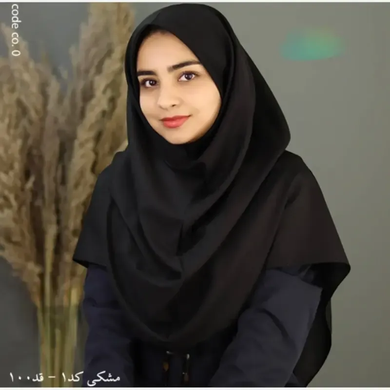 مقنعه ساده اداری نخی بروجرد اصلی قد 100 فری سایز