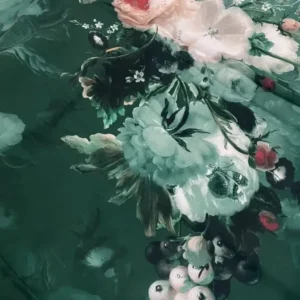 روسری نخ کاستوم طرح صبا قواره بزرگ 140×140 دور دوخت
